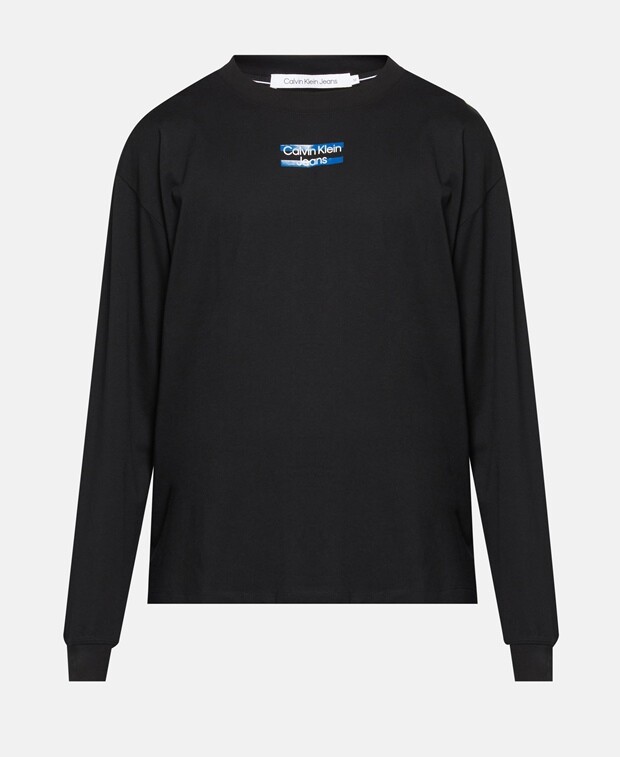 

Топ с длинными рукавами Calvin Klein Jeans, черный