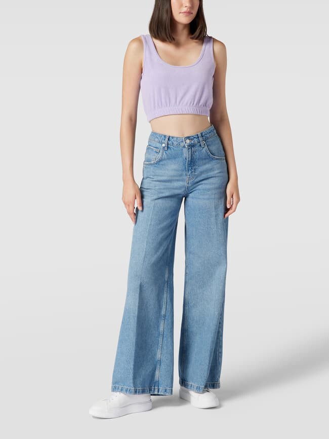 

Укороченный махровый топ Jake*s Casual, фиолетовый