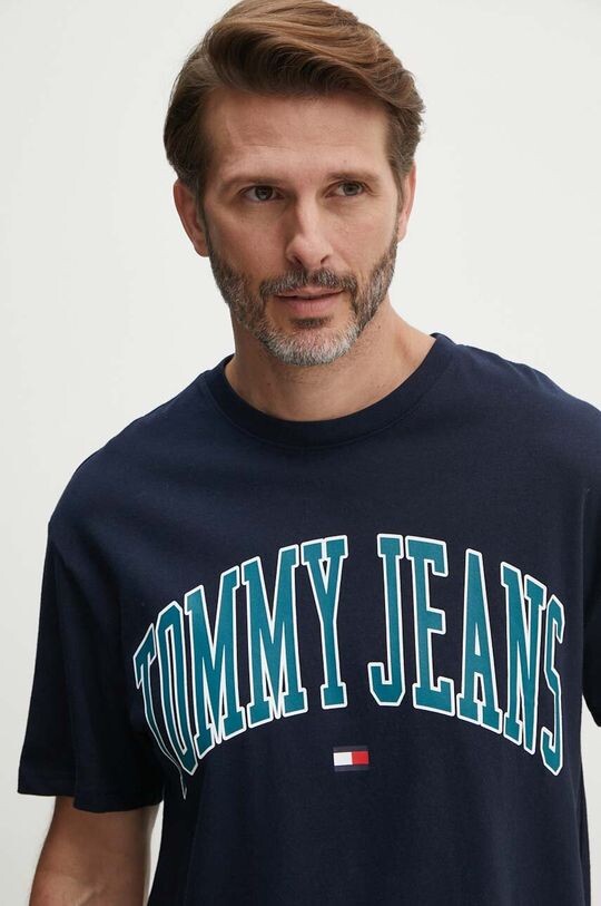 

Хлопковая футболка Tommy Jeans, темно-синий