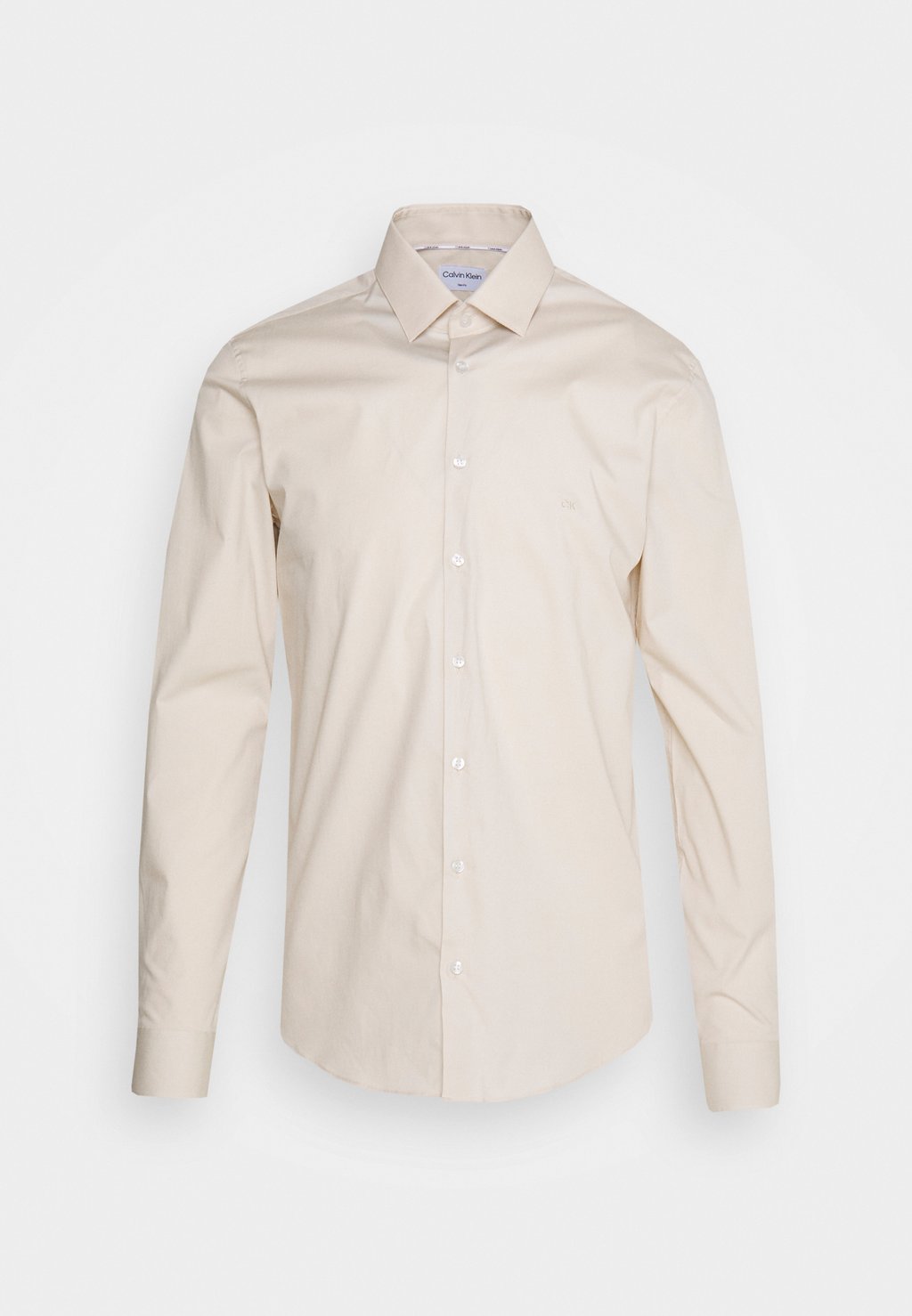 Классическая рубашка Poplin Stretch Calvin Klein, цвет stony beige