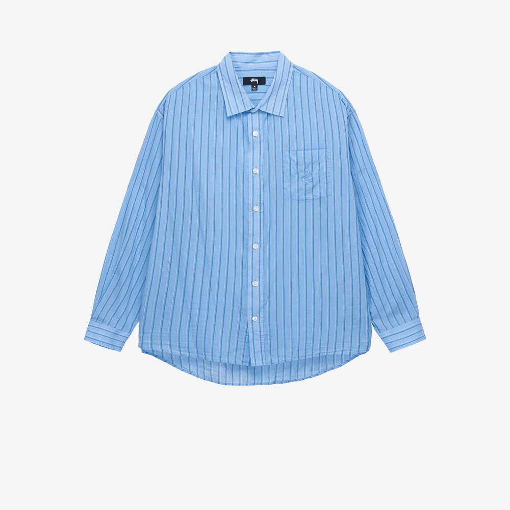 

Рубашка Light Weight Classic Shirt 'Blue Stripe' Stussy, синий