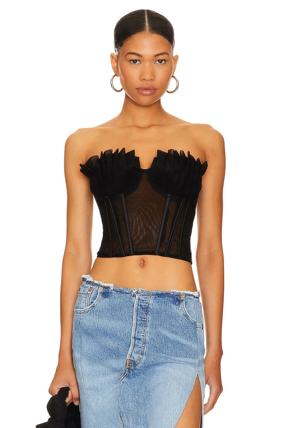 

Топ superdown Teddy Corset, черный
