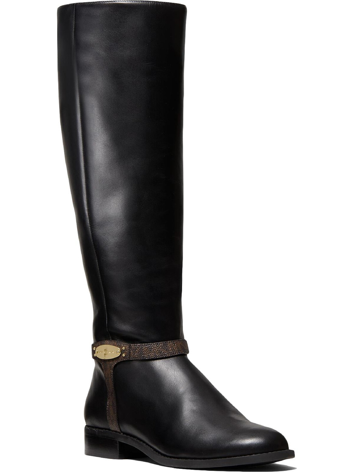 

Женские кожаные сапоги Finley до середины икры MICHAEL Michael Kors, черный