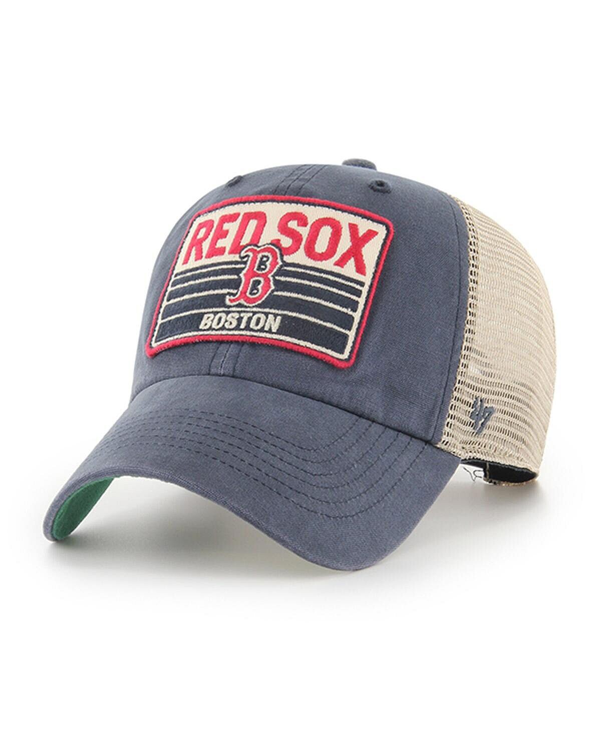 

Мужская темно-синяя кепка Boston Red Sox Four Stroke Clean Up Trucker Snapback '47 Brand