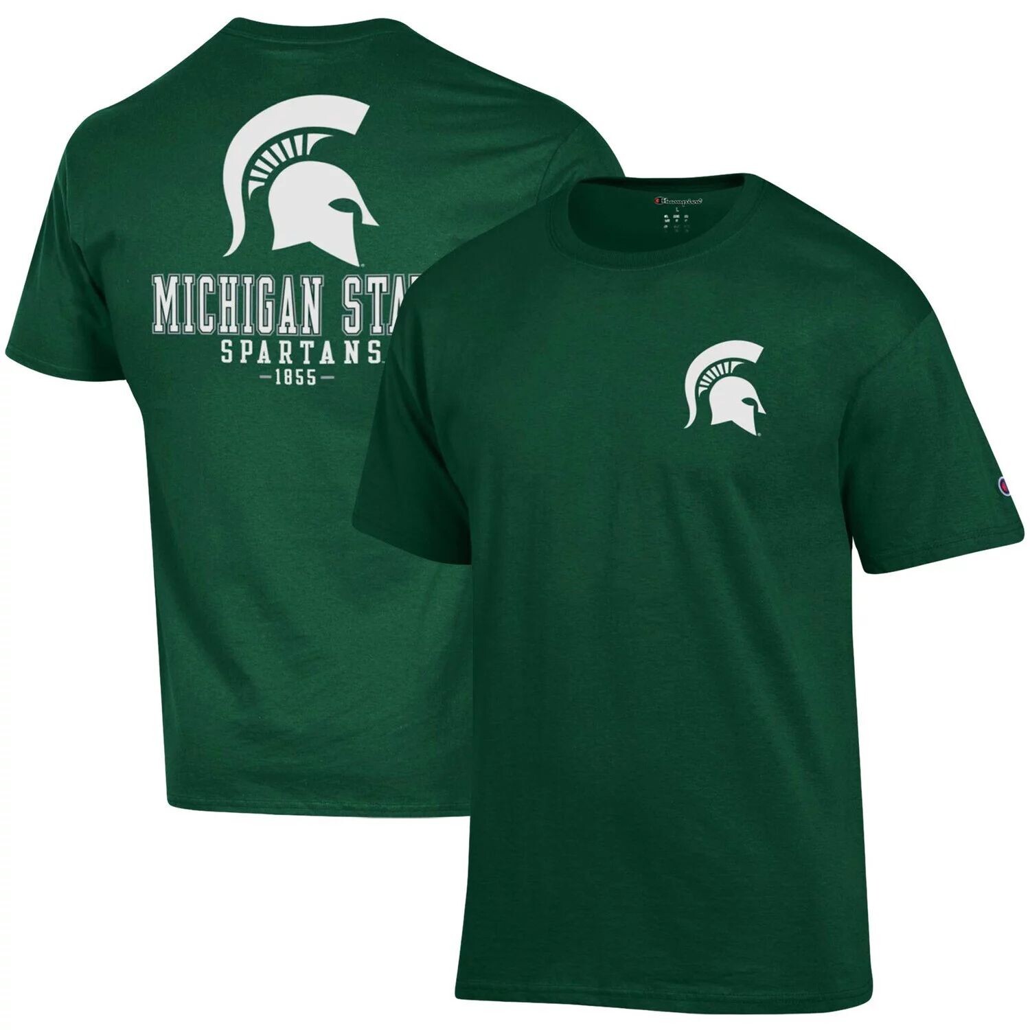 

Мужская зеленая футболка Michigan State Spartans Stack 2-Hit Champion, Зеленый