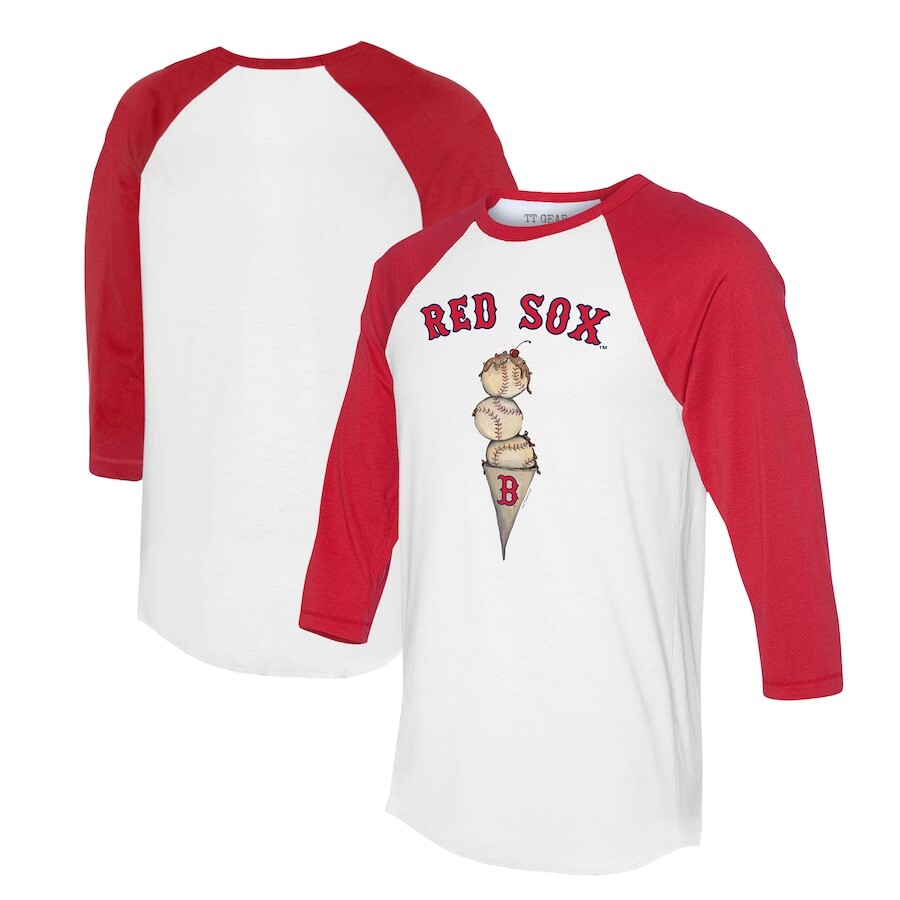 

Футболка с длинным рукавом Tiny Turnip Boston Red Sox, белый