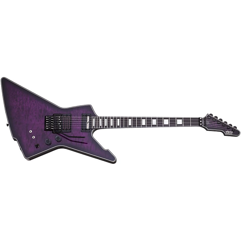 Электрогитара Schecter E-1 FR S Special Edition Trans Purple Burst TPB Floyd Sustainiac Electric Guitar