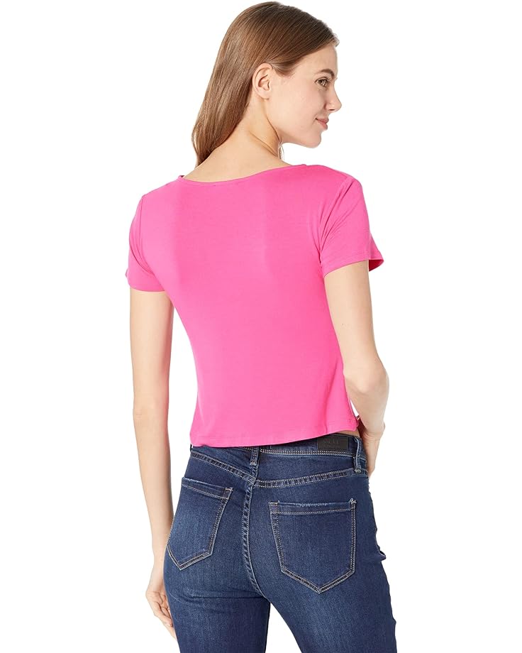 Рубашка 1.STATE Ruched Front Tee Shirt, цвет Maui Rose