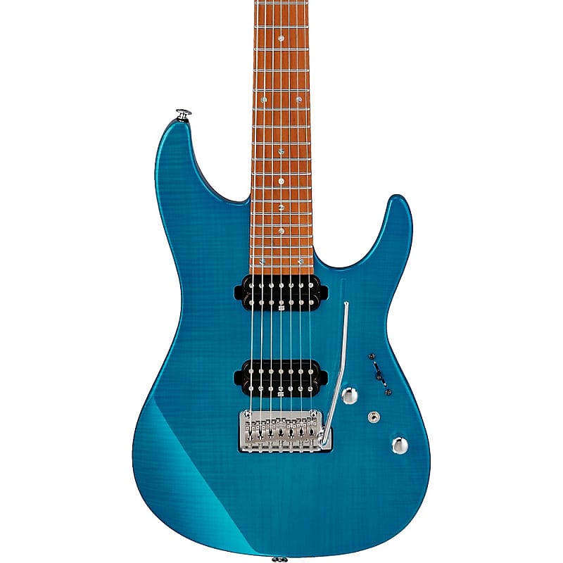 Электрогитара Ibanez MM7 Martin Miller Signature Electric Guitar Transparent Aqua Blue