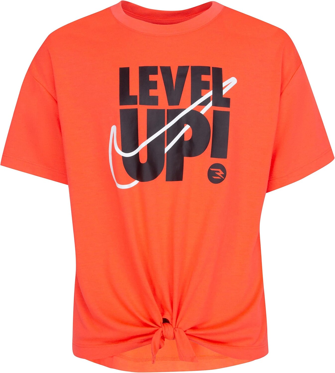 

Футболка Nike Level Up Front Knot Tee, цвет Infrared