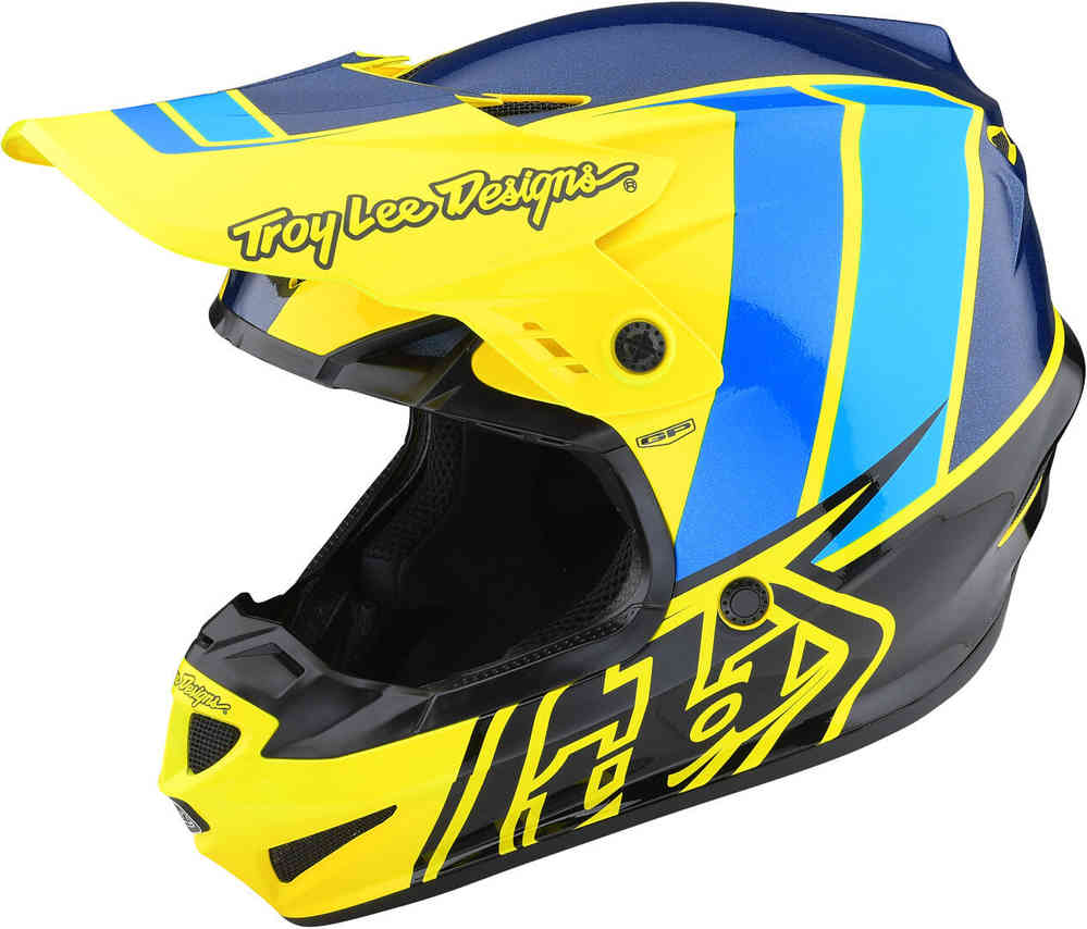 цена Молодежный шлем для мотокросса GP Nova Troy Lee Designs, флуоресцентный желтый