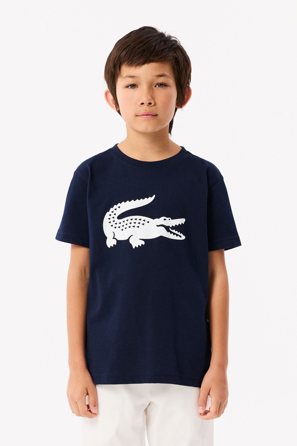 

Белая футболка Core Performance Lacoste, синий