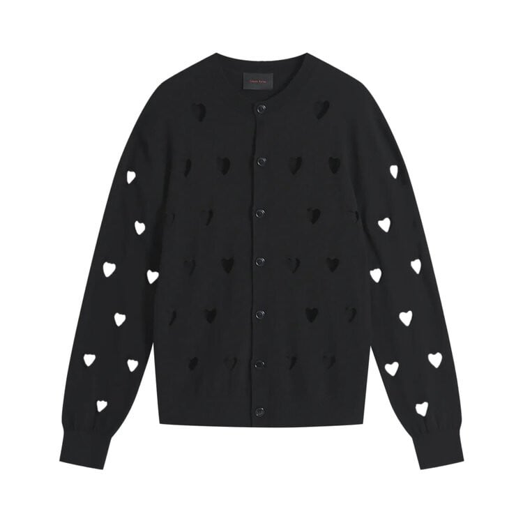 

Кардиган Simone Rocha Cut Out Heart Cardigan, черный