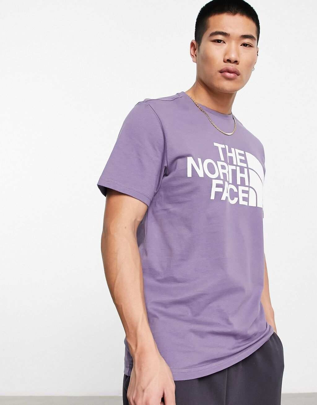 

Фиолетовая футболка с логотипом на груди The North Face Easy, Фиолетовый