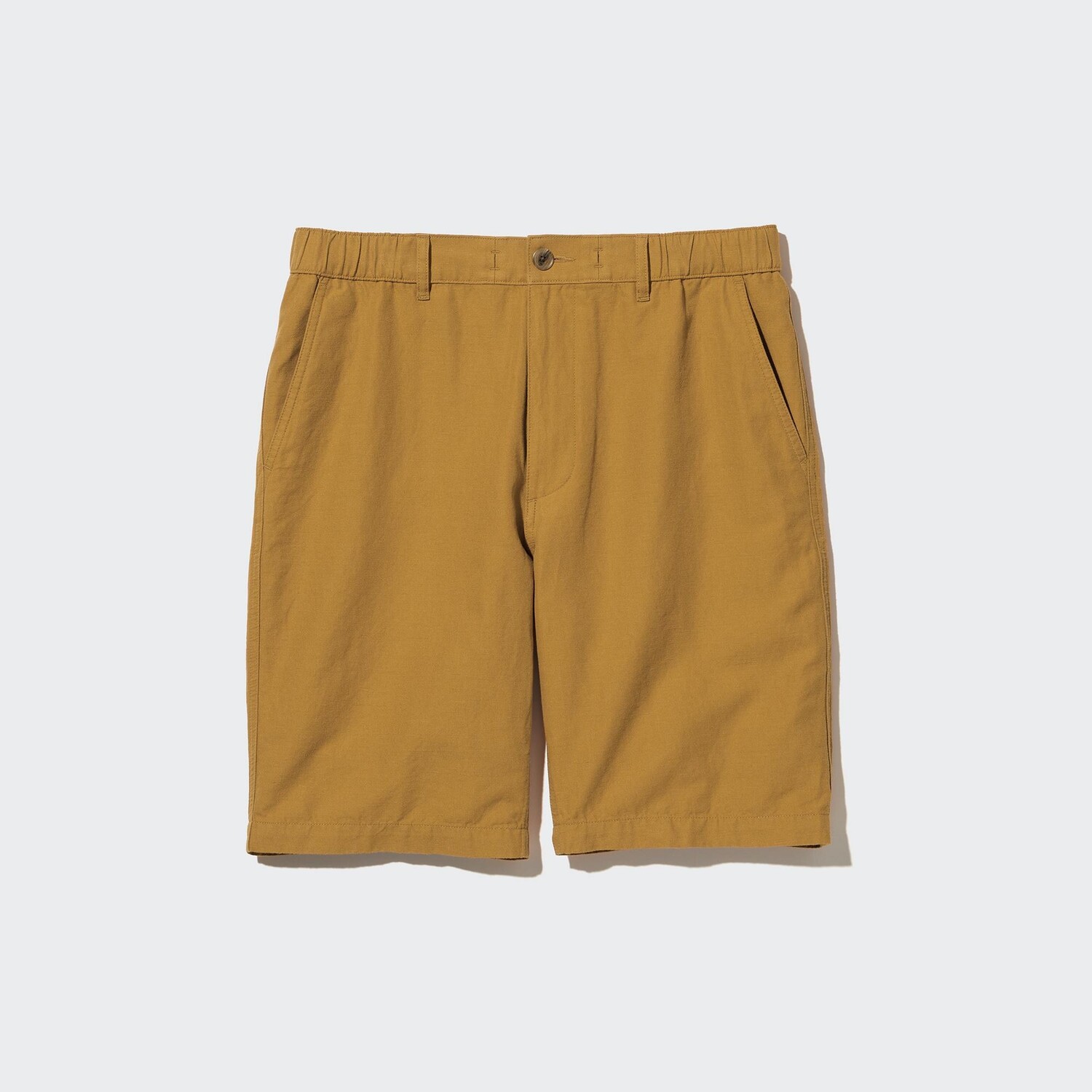 

Шорты Uniqlo льняные, горчичный