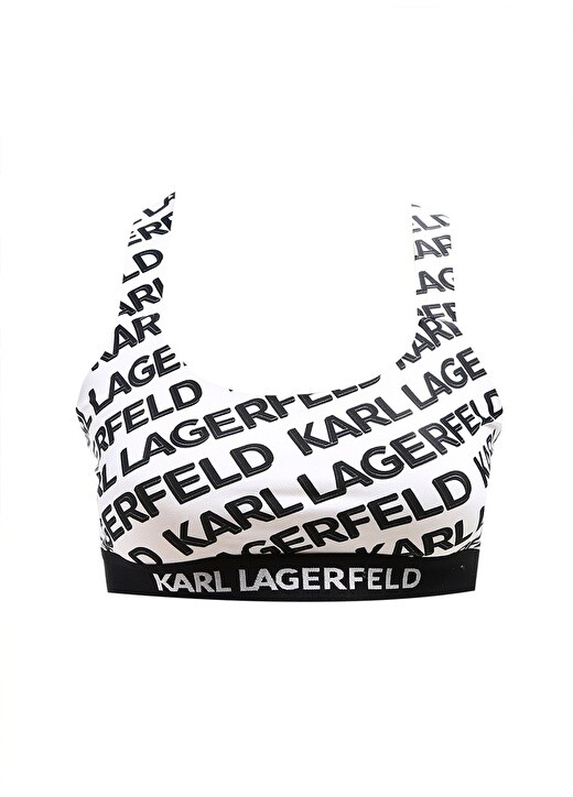 

Белый женский топ бикини Karl Lagerfeld