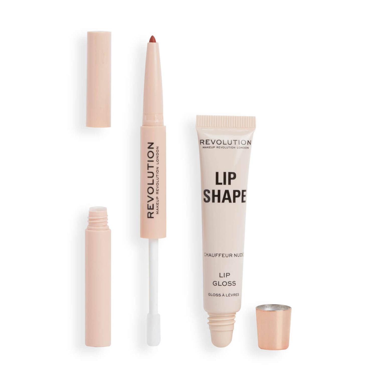 Набор для губ Revolution Beauty Lip Shape Kit, Chauffeur Nude