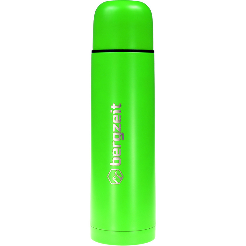 Bergzeit Vacuum Bottle 0,5л Изолированный кувшин Bergzeit Basics, зеленый набор походных мисок из нержавеющей стали с двойными стенками d 14 см 2 шт