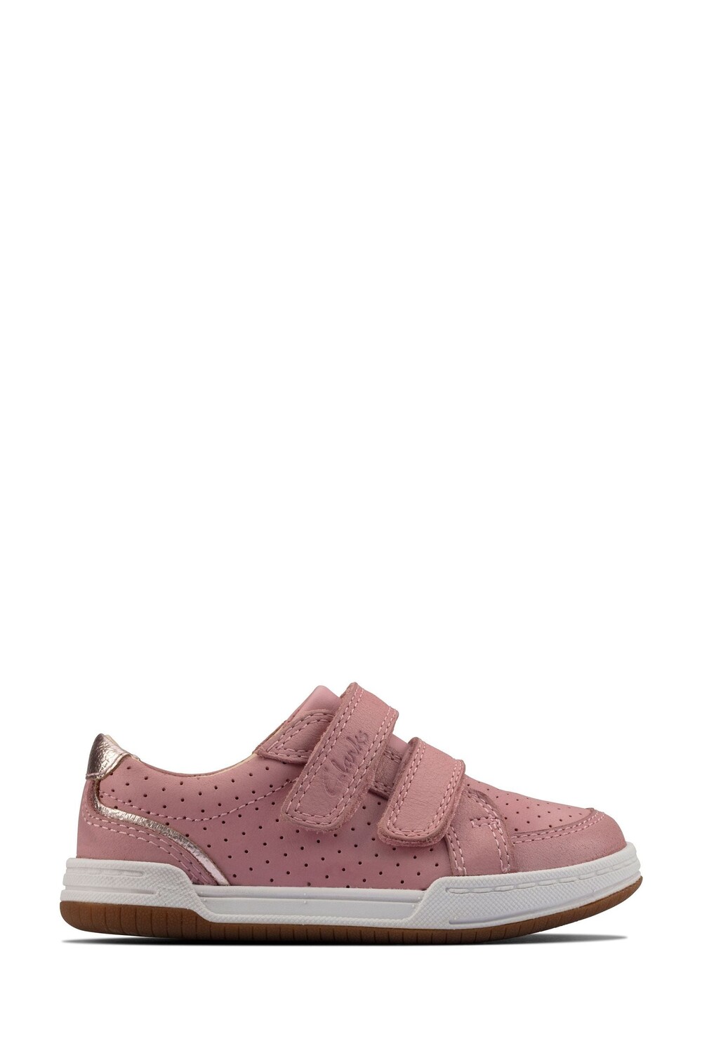 

Кожаные туфли Fawn Solo с разной посадкой и Т-образным ремешком Clarks, розовый