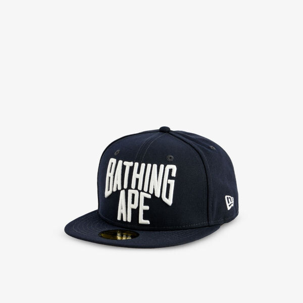 

Кепка из хлопкового твила с фирменной вышивкой A Bathing Ape x New Era 59Fifty A Bathing Ape, темно-синий