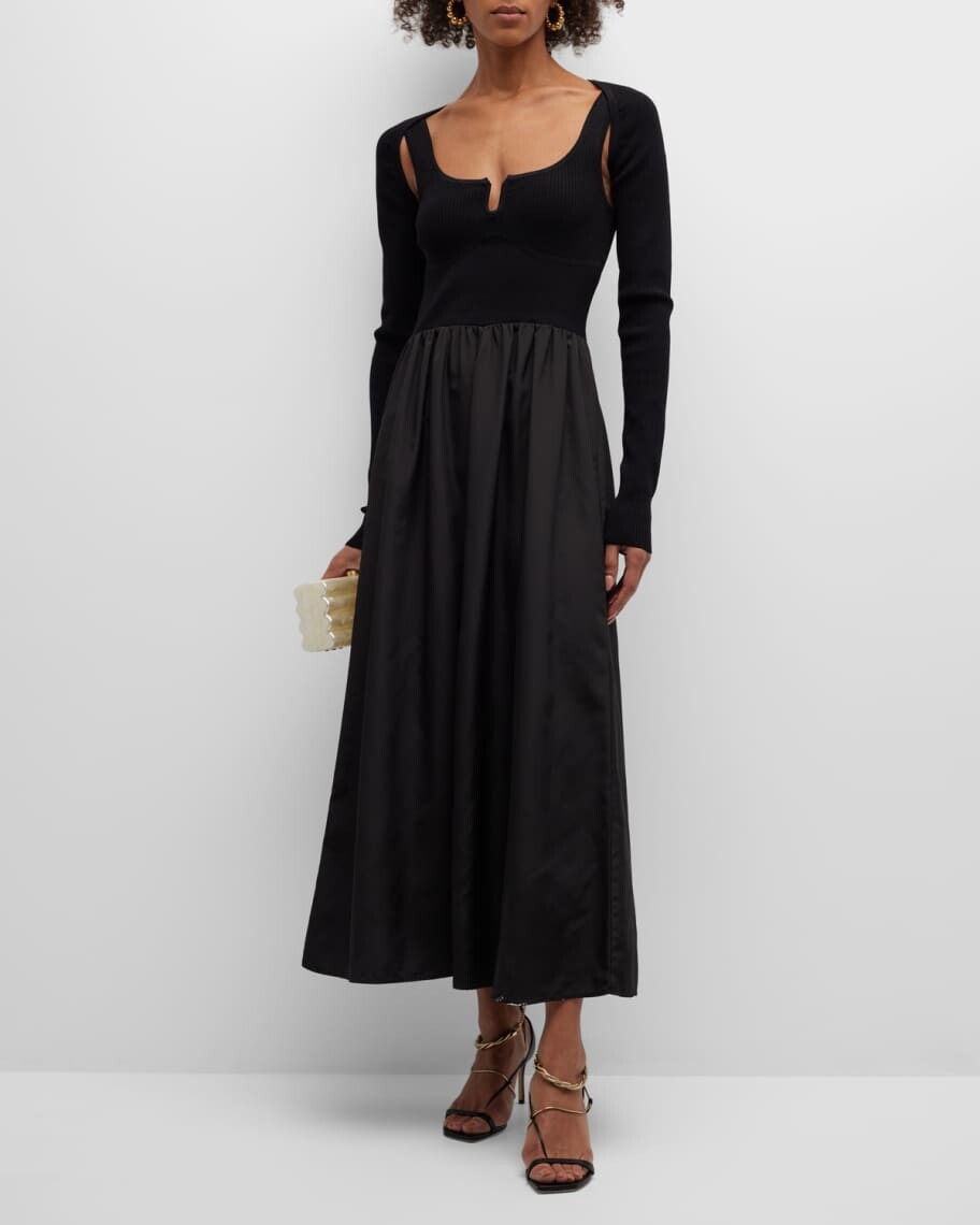 

Платье макси Moon из смешанной техники с болеро Derek Lam 10 Crosby