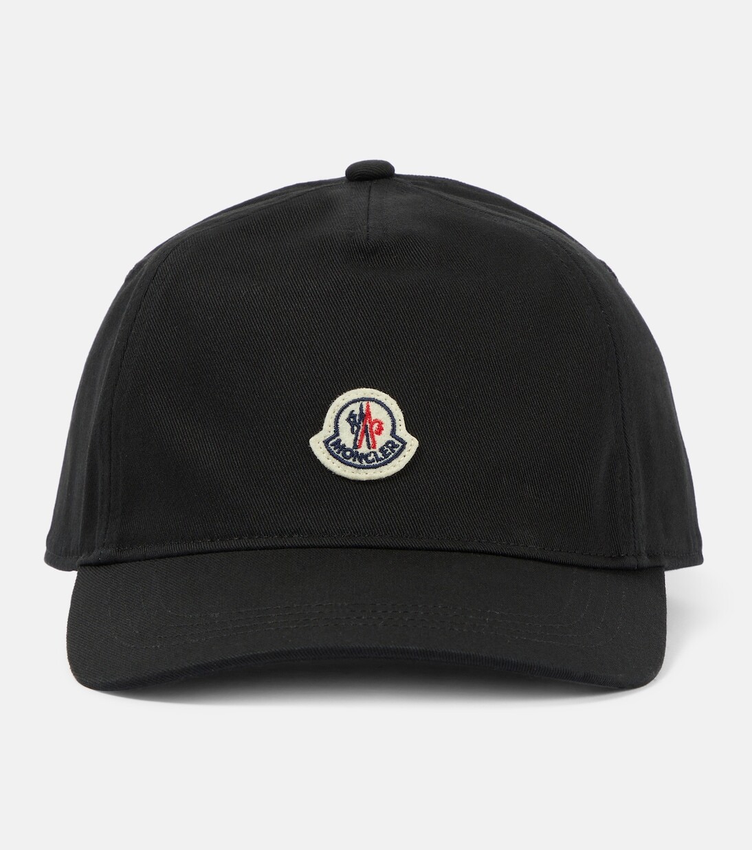 

Бейсболка из парусины с логотипом Moncler, черный