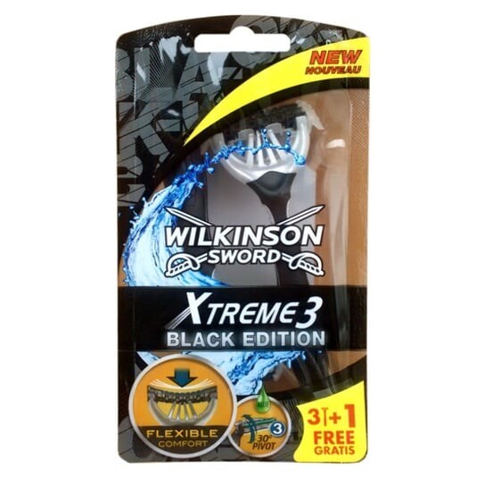 

Бритва WILKINSON RAZOR XTREME3 Black BOX 3+1