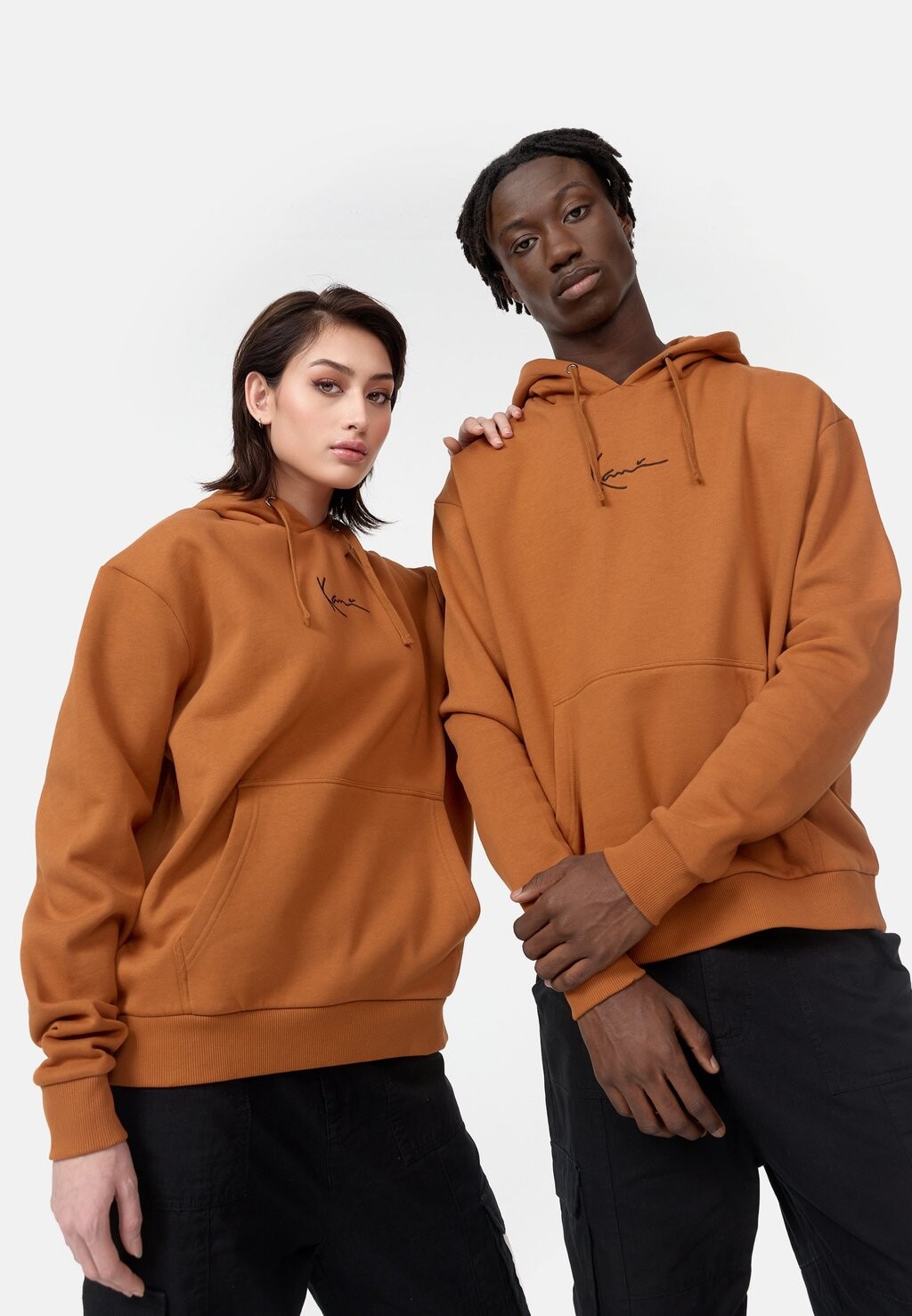 Толстовка SMALL SIGNATURE ESSENTIAL HOODIE UNISEX Karl Kani, коричневый