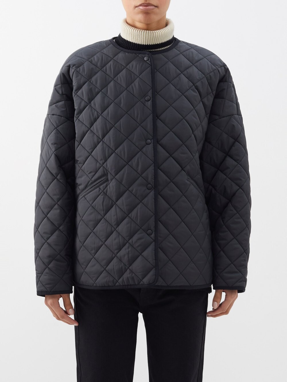 

Куртка dublin soft-shell с ромбовидной стежкой Toteme, черный