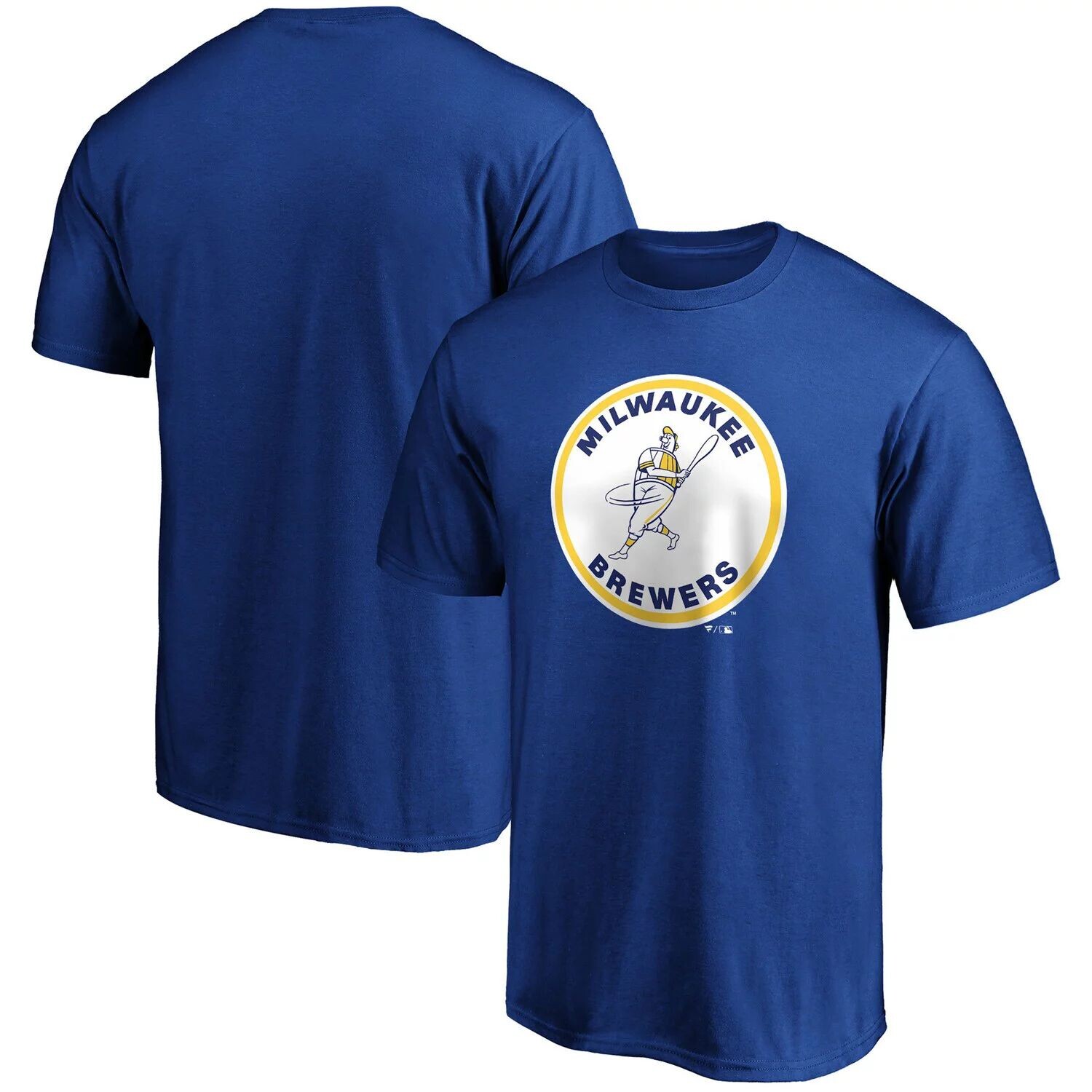 

Мужская футболка Fanatics с логотипом Royal Milwaukee Brewers Cooperstown Collection Forbes Team