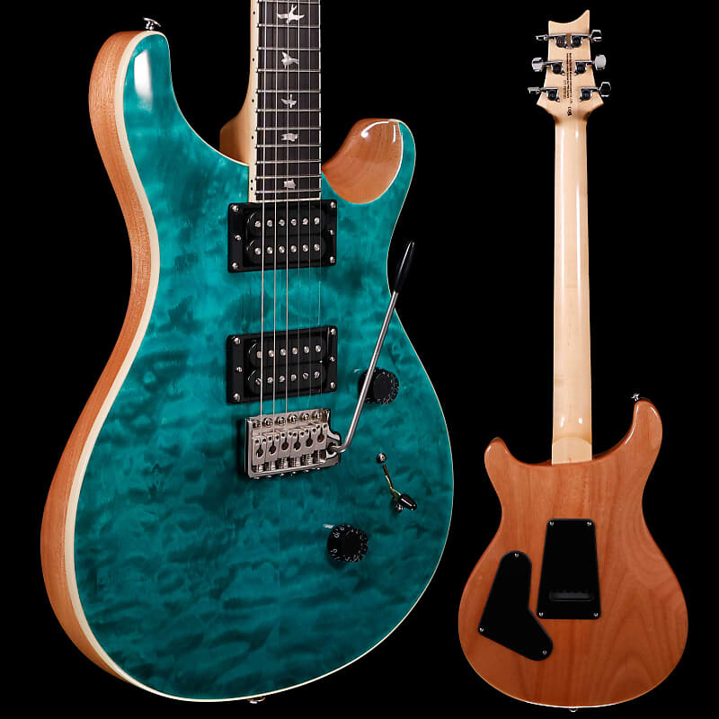

Электрогитара PRS Paul Reed Smith SE Custom 24, Quilt Turquoise 7lbs 15.6oz