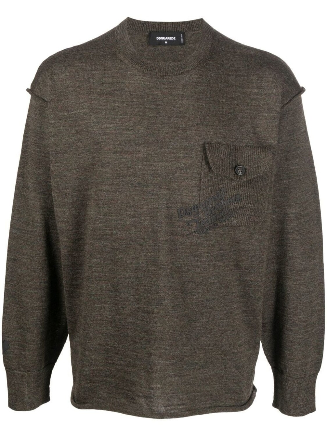 

Dsquared2 flap pocket crew neck jumper, зеленый