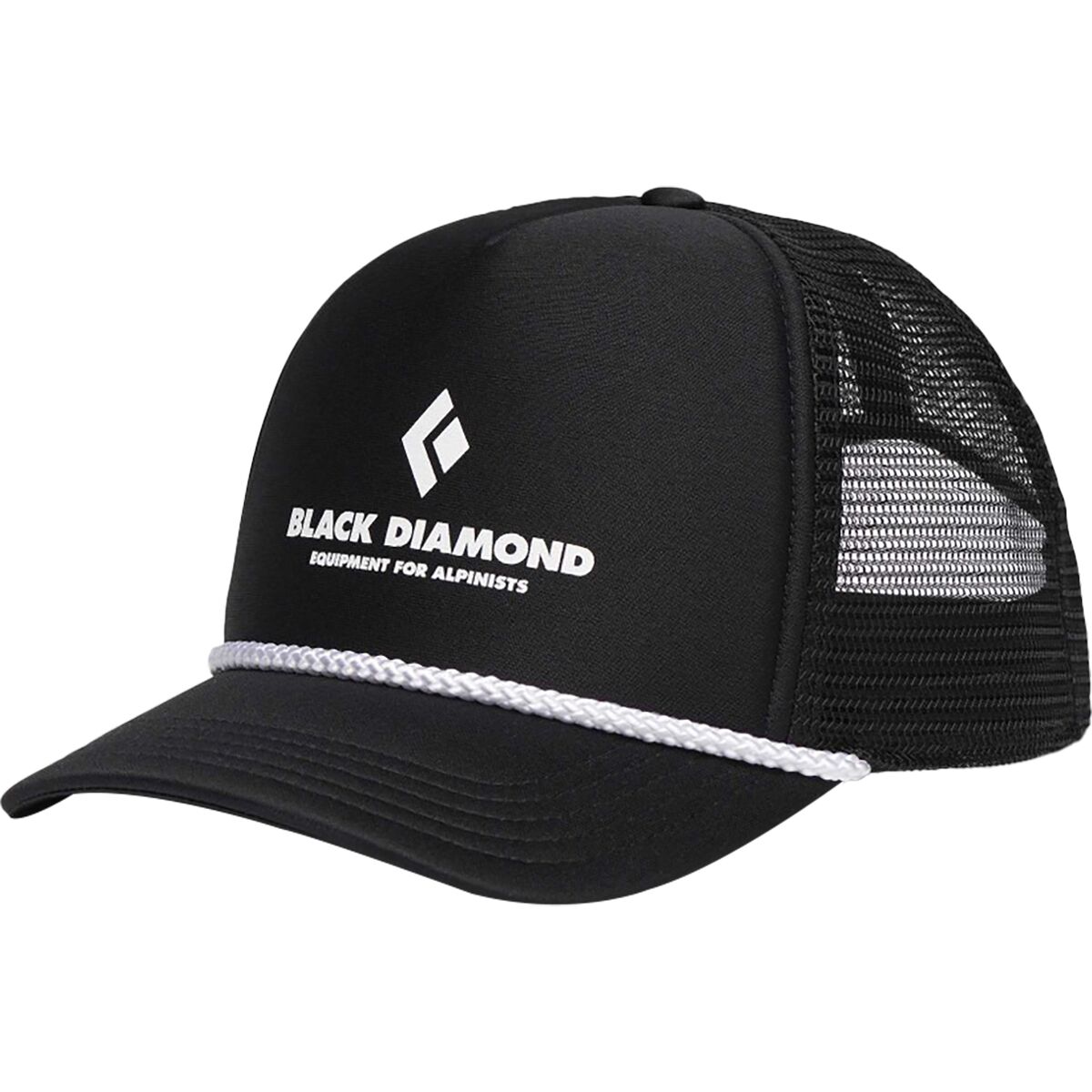 Кепка дальнобойщика с плоским козырьком Black Diamond, цвет black/black eqpmnt for alpnst