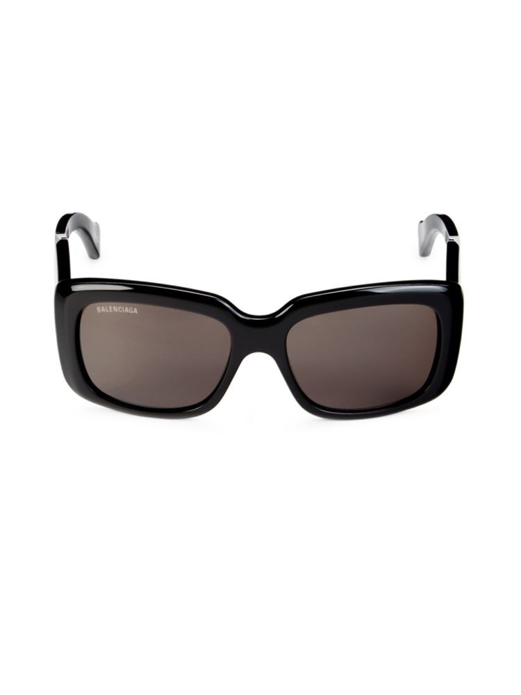 

Прямоугольные солнцезащитные очки 56MM Balenciaga, черный