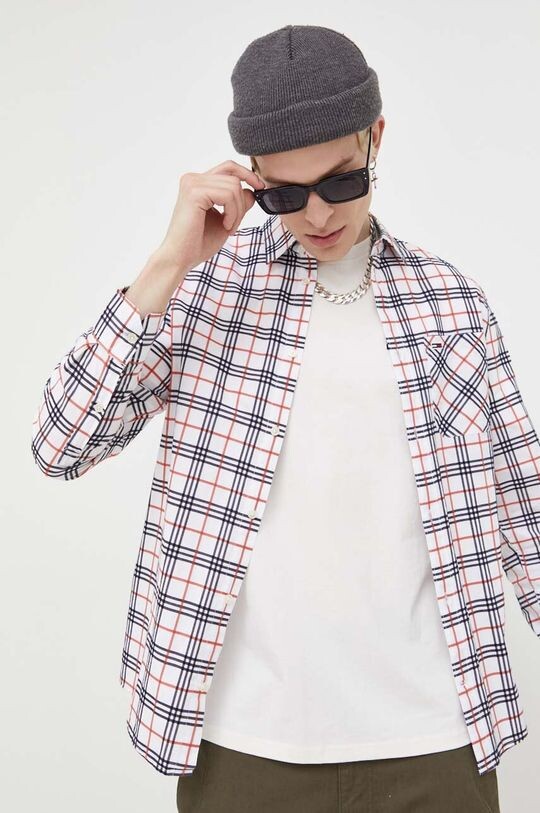 

Хлопчатобумажную рубашку Tommy Jeans, белый
