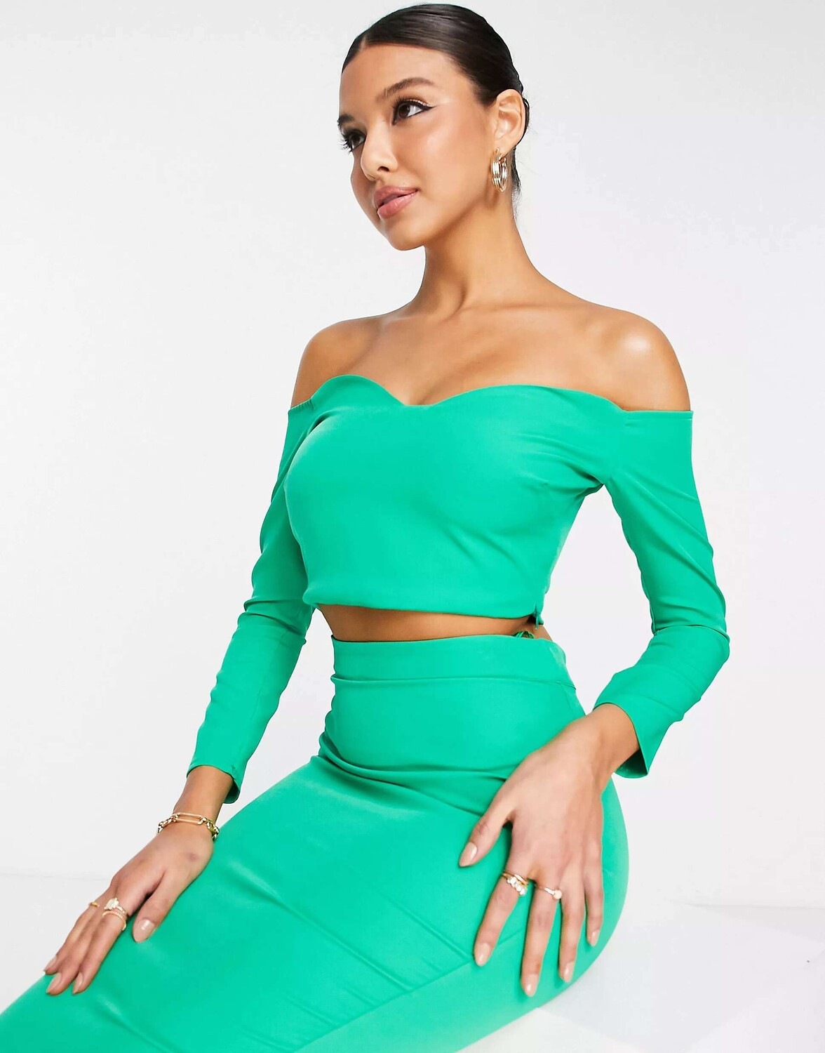 

Зеленый комбинезон с бардо Vesper Sweetheart