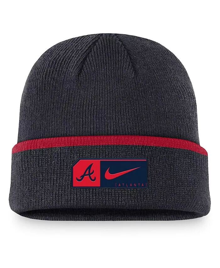 

Мужская темно-синяя вязаная шапка Atlanta Braves Terra с манжетами Nike, синий