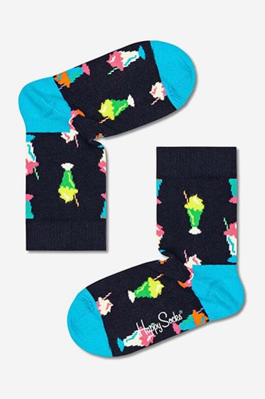 

Детские носки с молочным коктейлем Happy Socks, черный