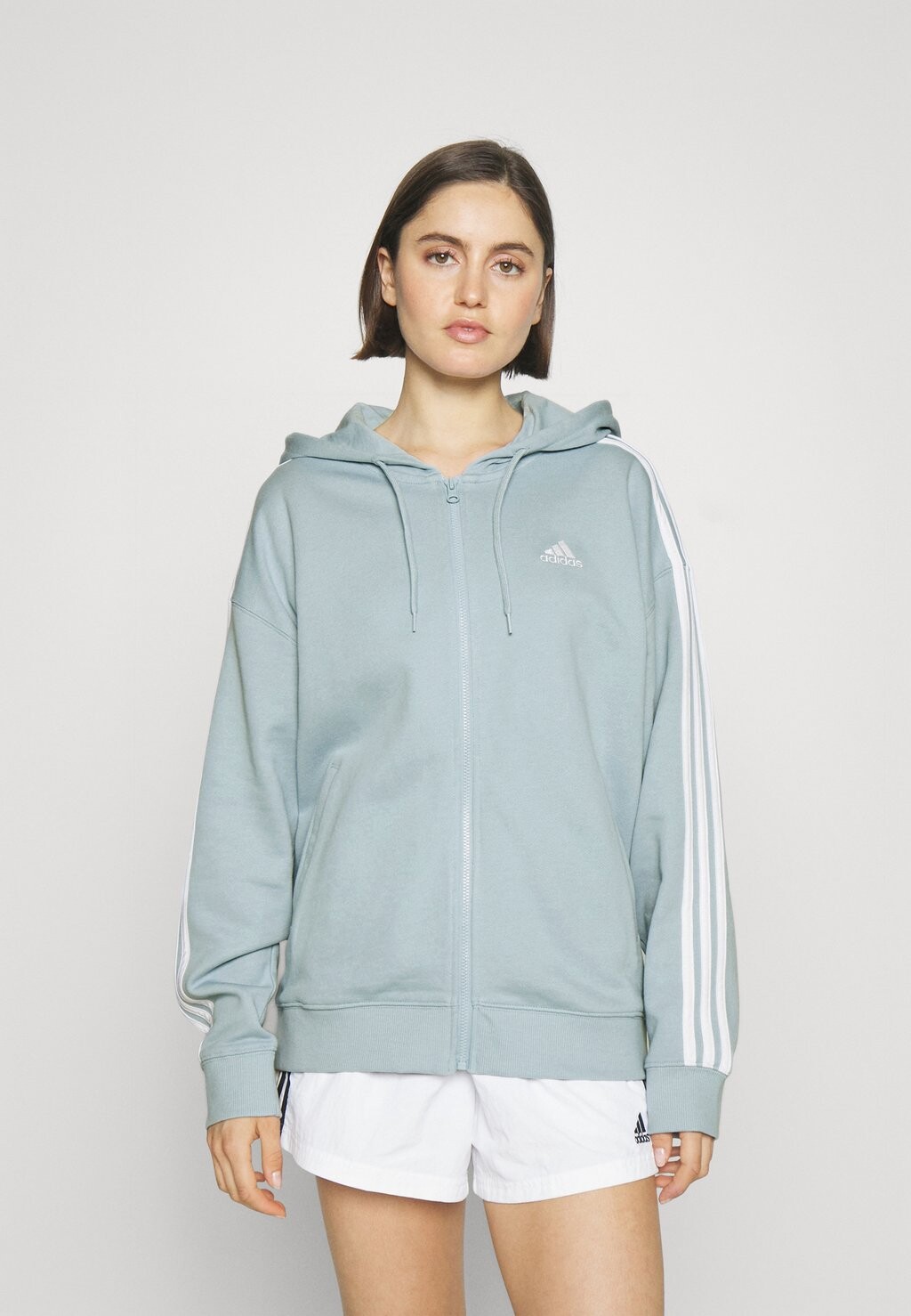 

Толстовка на молнии Adidas, синий