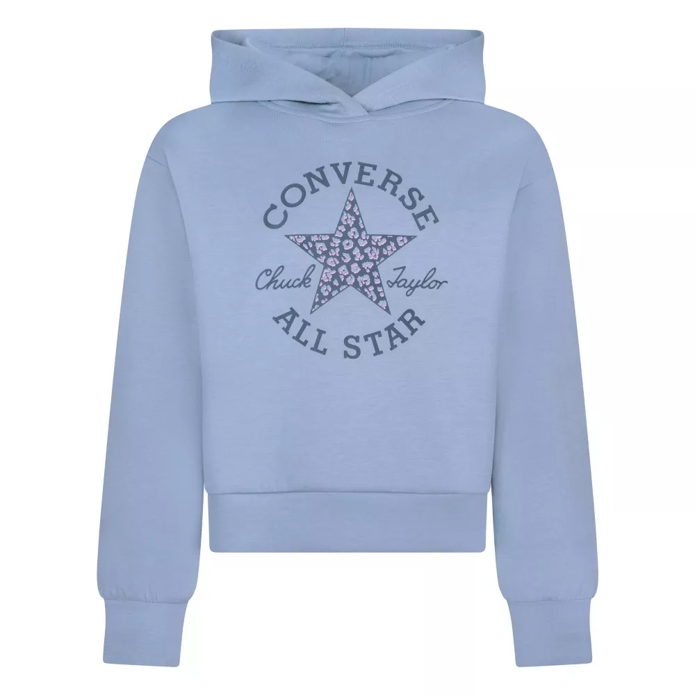 

Converse Girls' Knit Hoodie Pullover Толстовка, цвет Blue