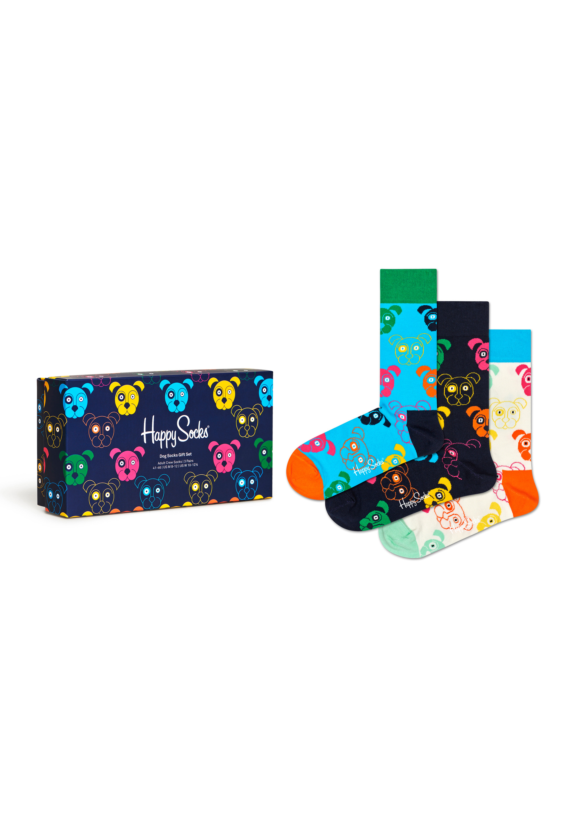 Носки Happy Socks 3 Pack Mixed Dog Socks Gift Set, цвет multi_coloured