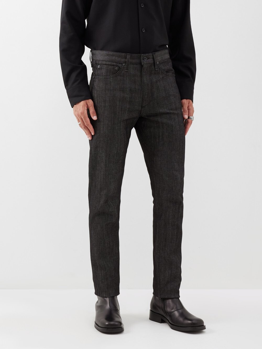 

Подходит для двух узких джинсов из необработанного денима. Rag & Bone, серый