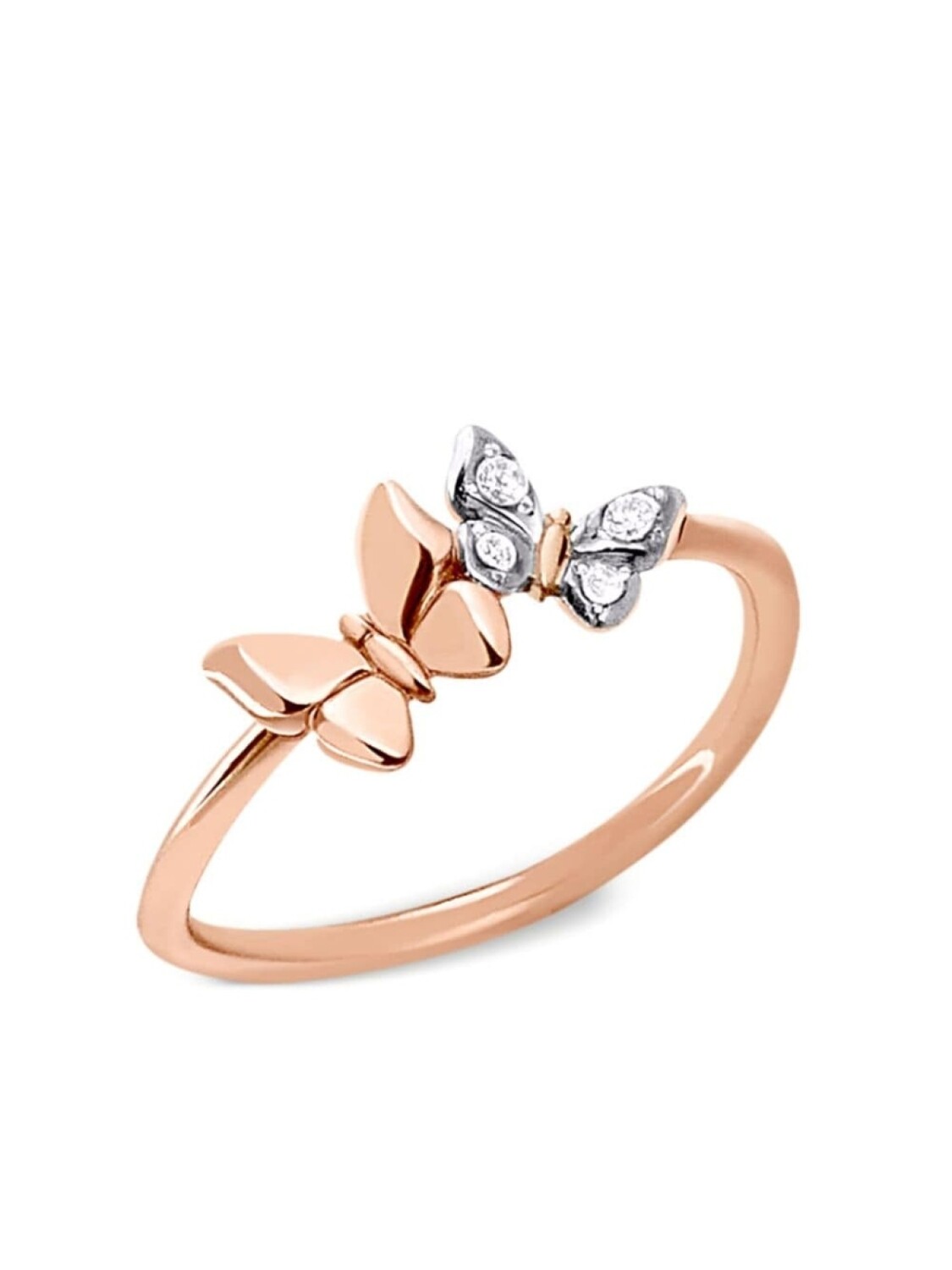 

Кольцо Butterfly из розового золота с бриллиантами Dodo, розовый