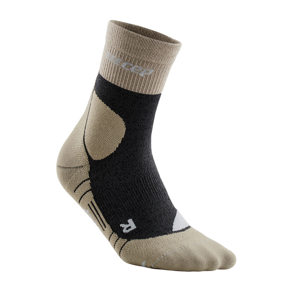 Компрессионные носки Cep Women's Hiking Merino Mid Cut Socks, цвет Sand/Grey