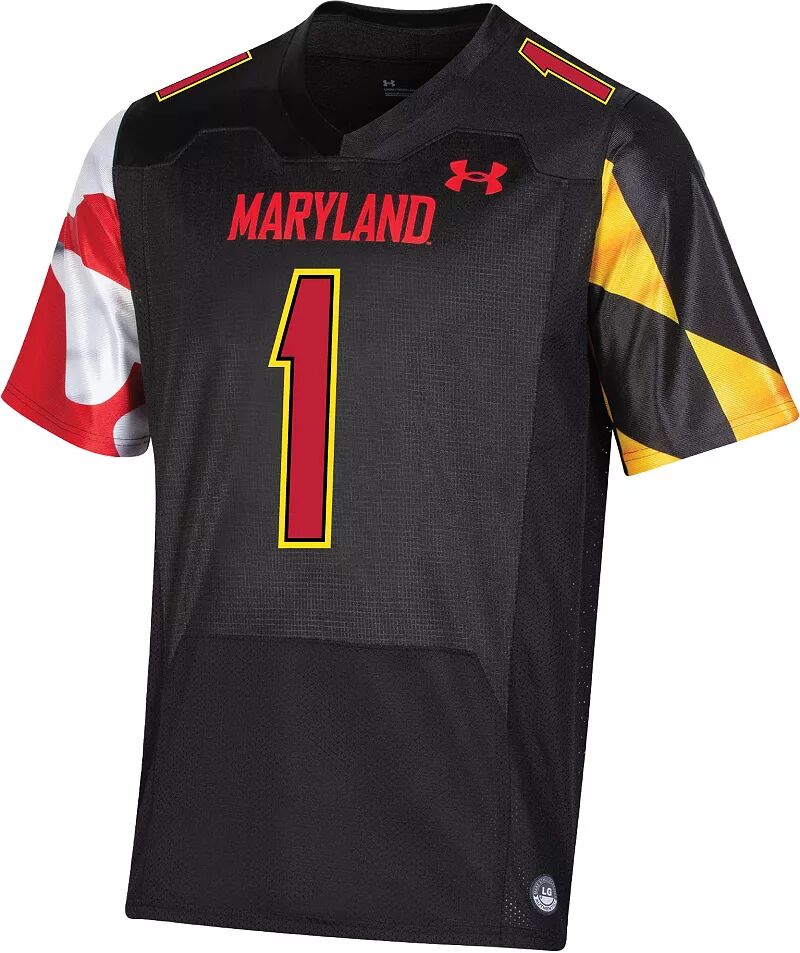 

Мужская черная футбольная майка Under Armour Maryland Terrapins #1, реплика