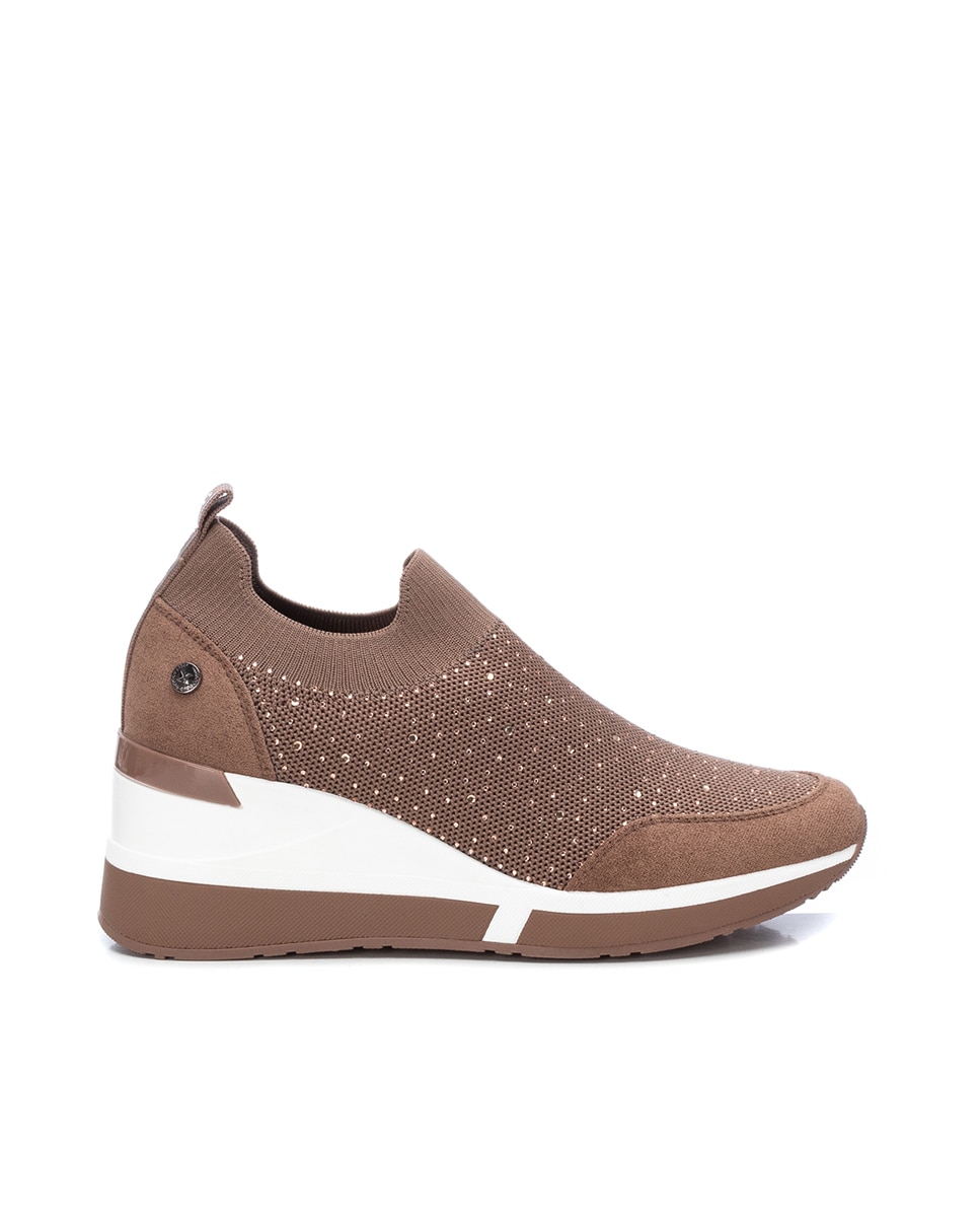 Коричневые женские спортивные туфли на эластичной застежке Xti, коричневый кроссовки xti zapatillas hielo