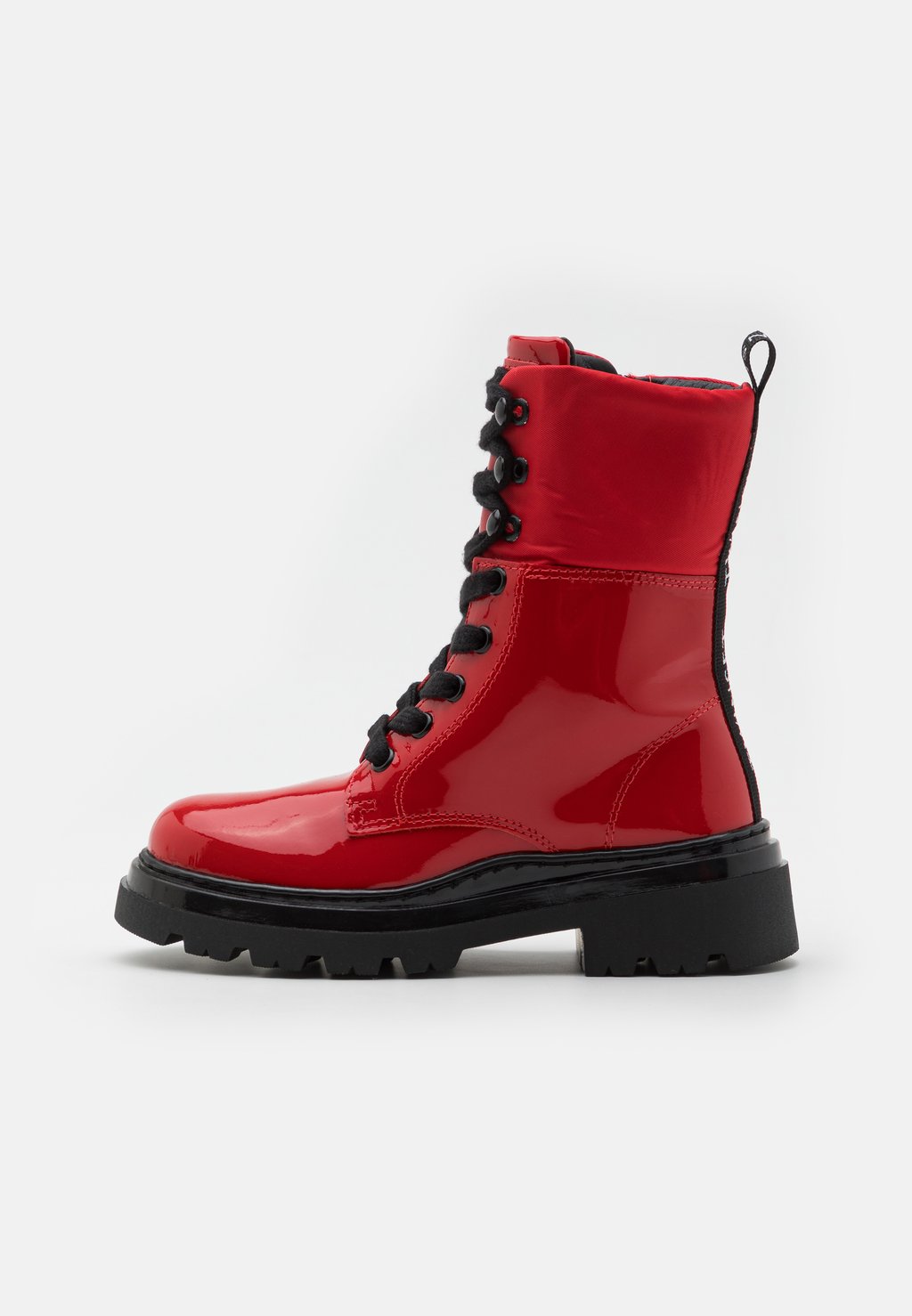 Сапоги на шнуровке Boots TWINSET, цвет ultra red