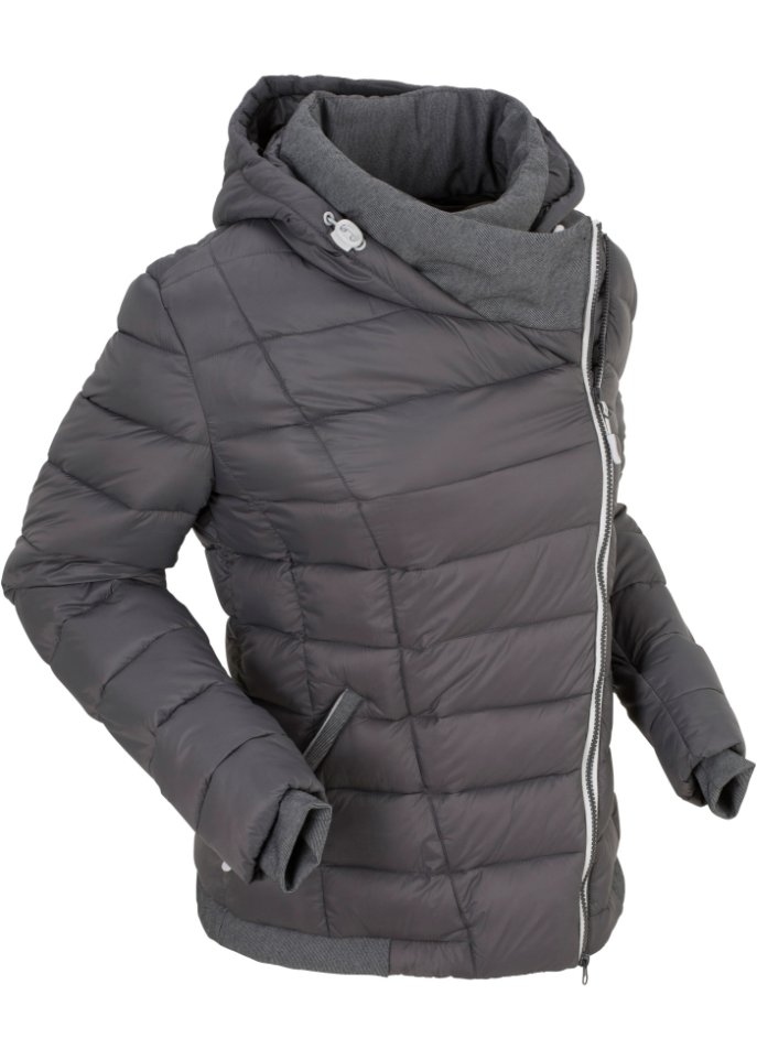 Уличная стеганая куртка Bpc Bonprix Collection, серый