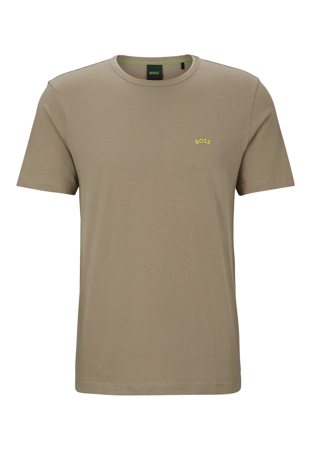 

Футболка BOSS TEE CURVED Regular Fit, светло-зеленый