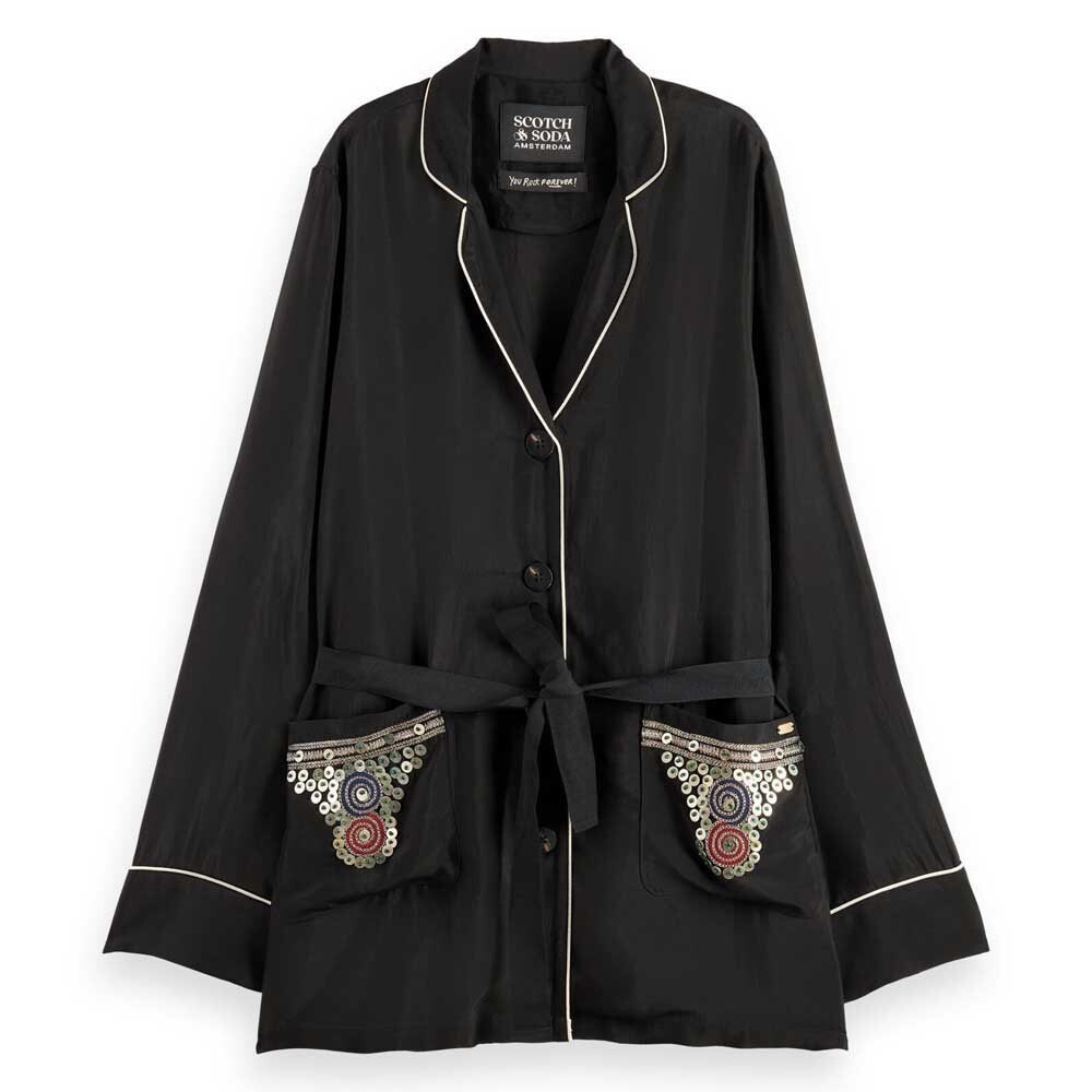 

Блейзер Scotch & Soda Embroidered Occasion, черный